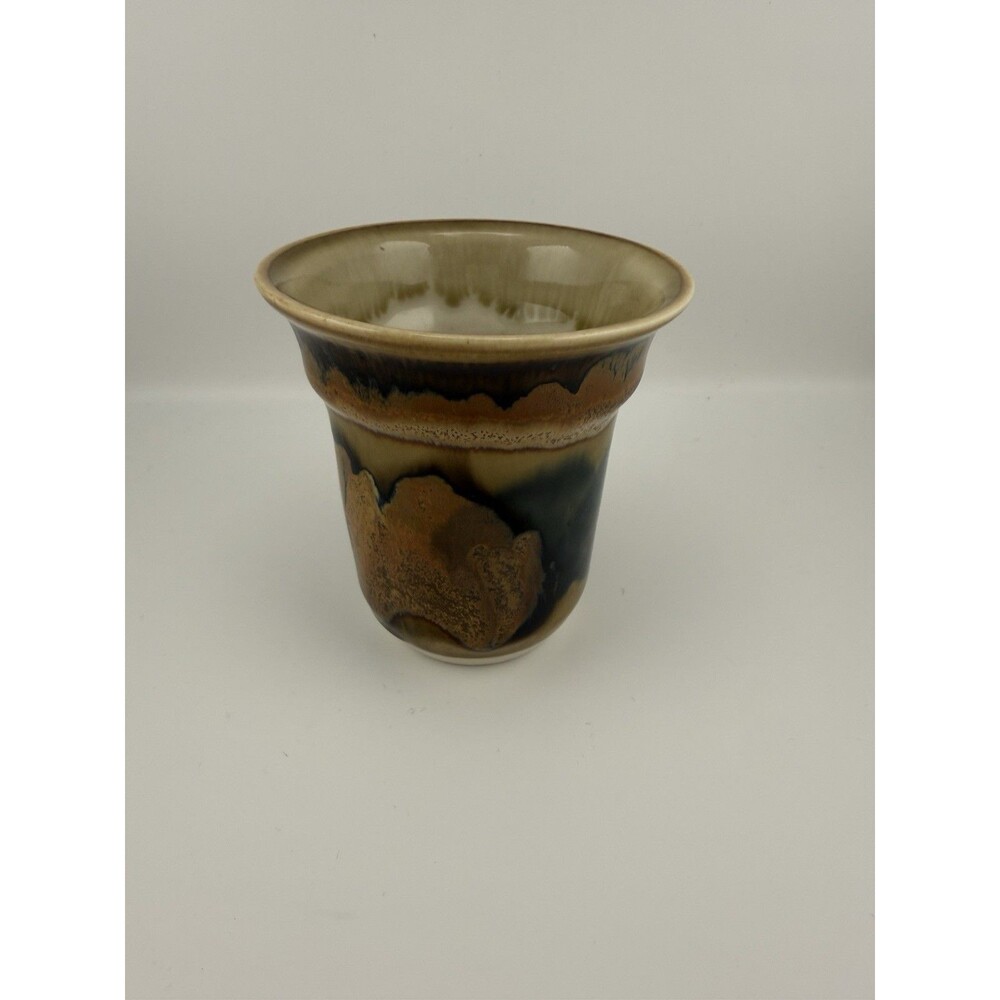 Kravec Studio Art Pottery Vase Earthtones Boho/Beach Core Southwest Naples FL US